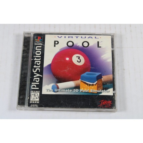 Virtual Pool (Sony Playstation 1, PS1) Authentic, Complete, Tested/works great - Picture 1 of 8